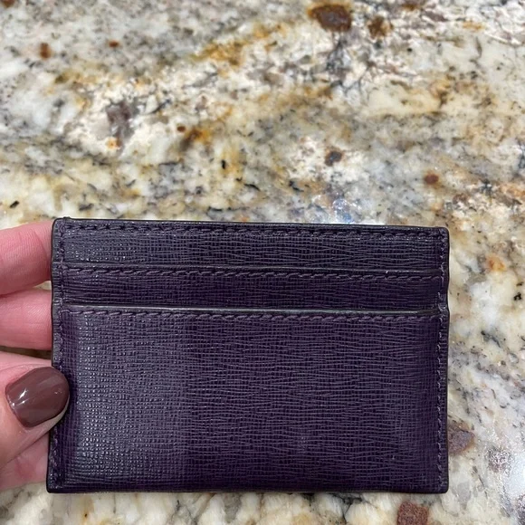 Coach plum color Card Holder - Picture 2 of 5